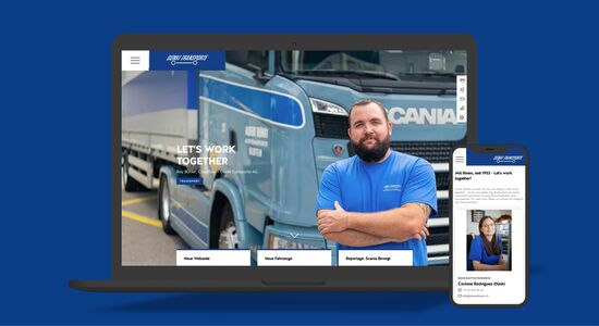 Neuer Webauftritt für die Dünki Transporte AG in Kloten